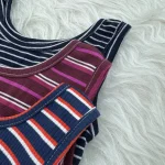 تاپ راه راه کبریتی زنانه چهارفصل تنخور شیک سایزبندی کامل - تصویر 7