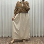 کت سارافون لینن مدل یولیا فری سایز زنانه مناسب تا سایز 48 چهارفصل شیک و راحت - Image 4