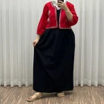 کت سارافون لینن مدل یولیا فری سایز زنانه مناسب تا سایز 48 چهارفصل شیک و راحت - Image 9