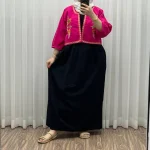 کت سارافون لینن مدل یولیا فری سایز زنانه مناسب تا سایز 48 چهارفصل شیک و راحت - Image 14