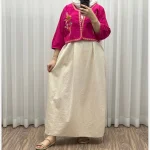 کت سارافون لینن مدل یولیا فری سایز زنانه مناسب تا سایز 48 چهارفصل شیک و راحت - Image 18