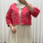 کت سارافون لینن مدل یولیا فری سایز زنانه مناسب تا سایز 48 چهارفصل شیک و راحت - Image 23