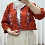 کت سارافون لینن مدل یولیا فری سایز زنانه مناسب تا سایز 48 چهارفصل شیک و راحت - Image 20