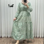 پیراهن عروسکی هندی فری سایز تا سایز 52 نخی شیک و راحت چهارفصل مناسب باردار و آلرژی دار - تصویر 2