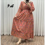 پیراهن عروسکی هندی فری سایز تا سایز 52 نخی شیک و راحت چهارفصل مناسب باردار و آلرژی دار - تصویر 7