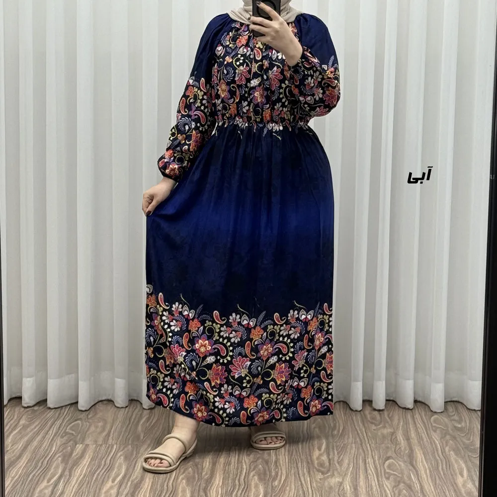 1777155170-69ed3c62242b9-IMG_9772 پیراهن ساحلی نخی زنانه فری سایز مدل حاشیه ترمه مناسب سایز 38 تا 50 - Image 1