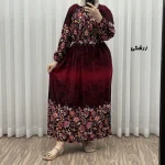 پیراهن ساحلی نخی زنانه فری سایز مدل حاشیه ترمه مناسب سایز 38 تا 50 - Image 5