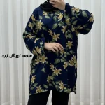 تونیک نخی زنانه طرحدار فری سایز مناسب تا سایز 52 - Image 4