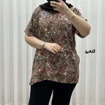 تیشرت نخی زنانه مدل پاپیا فری سایز مناسب تا سایز 50 - تصویر 6