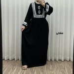 پیراهن نخی زنانه مدل پادمیرا فری سایز مناسب تا 48 همراه با کمربند - Image 6