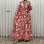 پیراهن زنانه فلور بوگاتی مدل لوزی فری سایز مناسب تا 44 با کمربند - Image 7