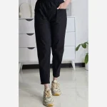 شلوار مام استایل زنانه پارچه بنگال کشی سایز 40 تا 54 قد 90 تا 92 - Image 3