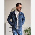 کاپشن لی مردانه رنگ ذغالی بدون خز سایز M تا XXL - Image 2