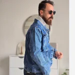 کاپشن لی مردانه رنگ ذغالی بدون خز سایز M تا XXL - Image 6