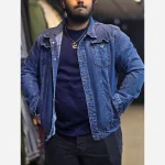 کت جین مردانه سایز بزرگ پارچه ترک بدون کش در رنگبندی متنوع سایز XL تا 4XL - Image 3