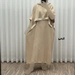 سارافون زنانه جنس بابوس فری سایز مناسب تا سایز 52 مدل H1867 - Image 6