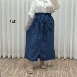 دامن زنانه نخی مدل پرایا فری سایز مناسب تا 48 - تصویر 5