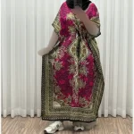 پیراهن پانچ زنانه سیلک هندی فری سایز مناسب تا 54 با قابلیت تنظیم سایز (گتدار) - تصویر 8