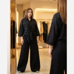 شومیز گره ای لینن وارداتی زنانه و دخترانه فری سایز مناسب تا سایز 46 - Image 8