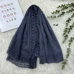 شال حریر سنگشور مزونی طرح Miu Miu ابعاد 180 در 69 سانتیمتر - Image 14
