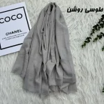 شال سوپرنخ وارداتی مشکی قواره 2000 در 98 سانتیمتر - تصویر 8