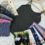 تاپ بندی زنانه طرحدار وارداتی جنس پنبه مناسب استفاده روزمره