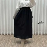 دامن زنانه مدل کارگو جنس لینن فری سایز مناسب تا 44 - Image 4