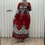 پیراهن ساحلی زنانه مدل ورشو نخی فری سایز مناسب تا سایز 48 - Image 4
