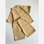 ست دو تکه بلوز و شلوارک لینن اسپرت دخترانه و پسرانه سایز 2 تا 8 سال - Image 17