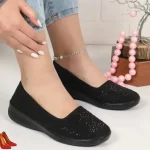 کفش زنانه راحتی مدل تینا برند چکاوک با رویه ماکروفایبر نگیندار و زیره PU سبک - Image 3