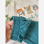 ست تیشرت و شلوارک راحتی بچگانه پسرانه طرح حیوانات جنس نخ پنبه اعلا سایز 2 تا 7 سال - Image 3