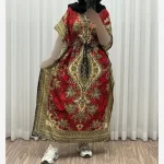 پیراهن پانچ زنانه سیلک هندی فری سایز مناسب تا 54 با قابلیت تنظیم سایز (گتدار) - تصویر 16