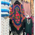 روسری ترکمنی اصل پشمی پاولوا پوساد مدل جیمی قواره بزرگ مناسب پاییز زمستان بهار - تصویر 2