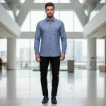 پیراهن آستین بلند مردانه چاپی طرحدار بزرگسال - تصویر 2