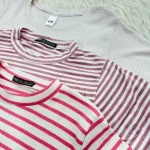 کراپ راه راه کبریتی چهارفصل زنانه دخترانه تنخور شیک سایز S M L XL XXL - Image 7
