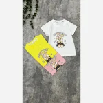 تیشرت دخترانه نخی پنبه وارداتی مناسب 9 ماه تا 5 سال - Image 3