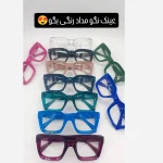 عینک بلوکات سلین فریم مستطیلی شفاف شیشه بی رنگ UV400 - تصویر 13