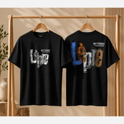 تیشرت مشکی محرمی اسپرت دخترانه و پسرانه سایز 3 تا 14 سال کد NGN5991