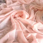 شال نخی سوپر گیاهی 3 متری مشکی و سفید طرح ساده ابعاد 80 در 250 سانتی متر - Image 5