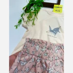 ست بچگانه تیشرت پنبه و شلوارک کتان دخترانه 2 تا 7 سال - Image 5