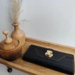 کیف پول موبایل سه لت چرم مدل عطارد دست دوز با قفل ناخنی - Image 6