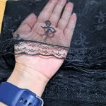 شال پاپیونی توری مجلسی زنانه دور گیپور سایز 170 در 60 رنگبندی متنوع - Image 7