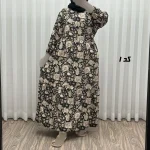 پیراهن ساحلی زنانه فلور بوگاتی مدل حجرو فری سایز مناسب تا 44 با کمربند