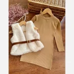ست سارافن و ژیله دخترانه کبریتی 3 تکه مناسب 2 تا 8 سال - Image 7