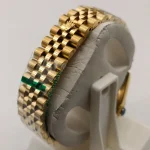 ساعت مردانه رولکس دیت جاست طلایی صفحه سفید نگین دار مسترکوالیتی موتور ژاپن - تصویر 3