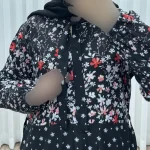 پیراهن ساحلی زنانه فلور بوگاتی دکمهدار فری سایز با کمربند - تصویر 4