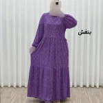 پیراهن ساحلی زنانه مدل ترلان نخی فری سایز کمر بنددار - Image 3