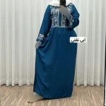 پیراهن ساحلی نخی زنانه مدل الهه فری سایز مناسب تا 44 با کمربند - Image 2