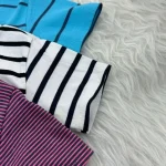 کراپ راه راه کبریتی چهارفصل زنانه دخترانه تنخور شیک سایز S M L XL XXL - Image 21