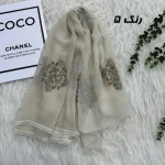 شال وارداتی مجلسی نگینی حریر دانتل - تصویر 13